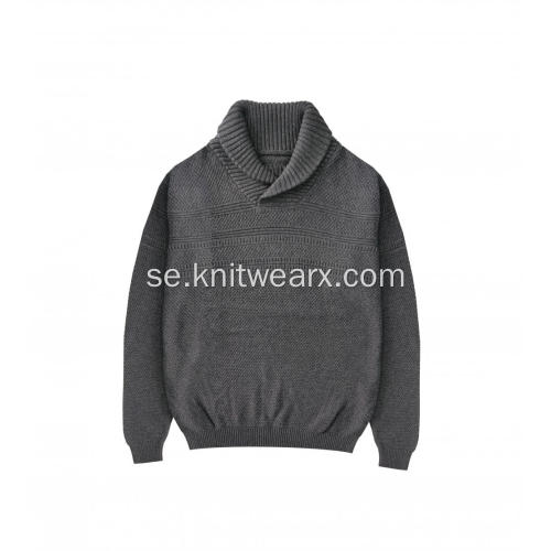 Herrtröja Osmanthus Stitch Shaw Collar Sweatshirt